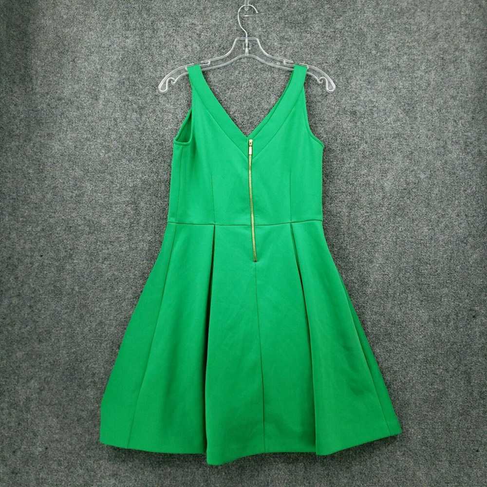 Vintage Dressbarn Dress Womens 8 Green Fit & Flar… - image 2