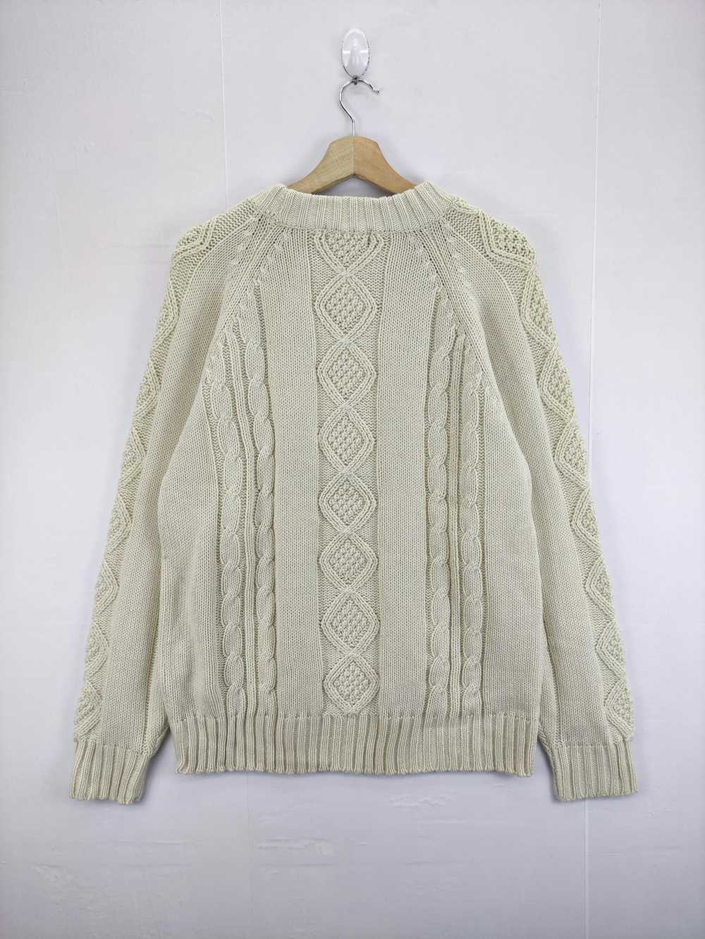 Aran Isles Knitwear × Coloured Cable Knit Sweater… - image 5