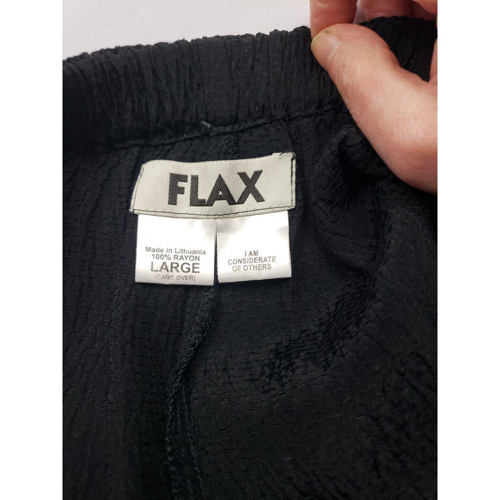 Flax Textured Wide Leg Full Elastic Waist Pull On… - image 5