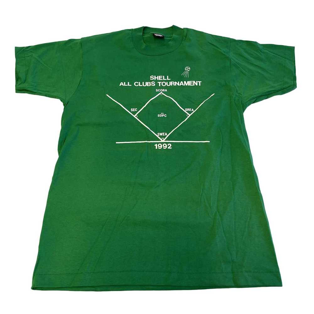 Screen Stars 90's SHELL All Clubs Baseball 1992 T… - image 1