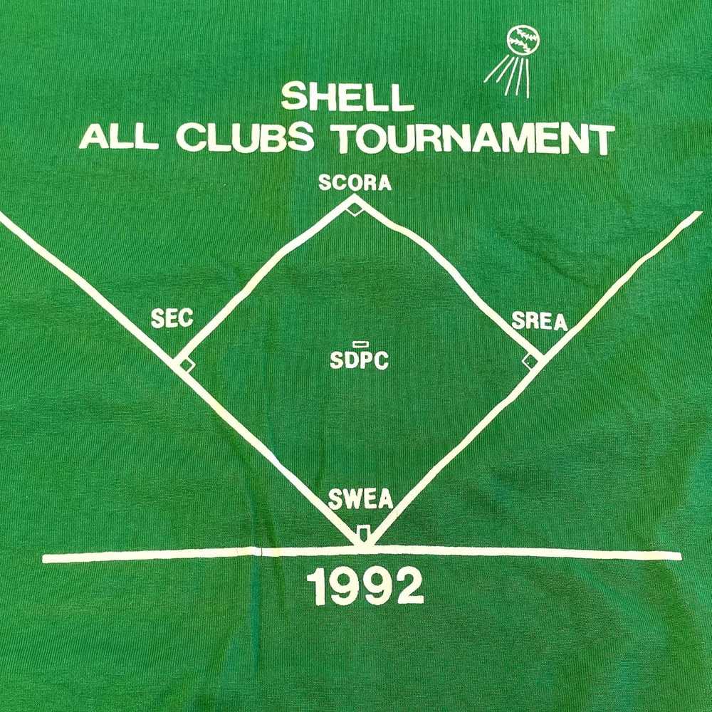 Screen Stars 90's SHELL All Clubs Baseball 1992 T… - image 2