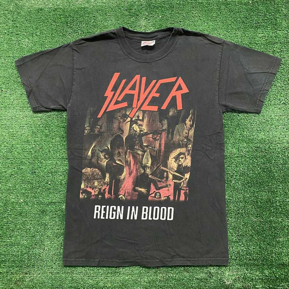 Band Tees × Rock T Shirt × Slayer Vintage Y2K Sla… - image 1