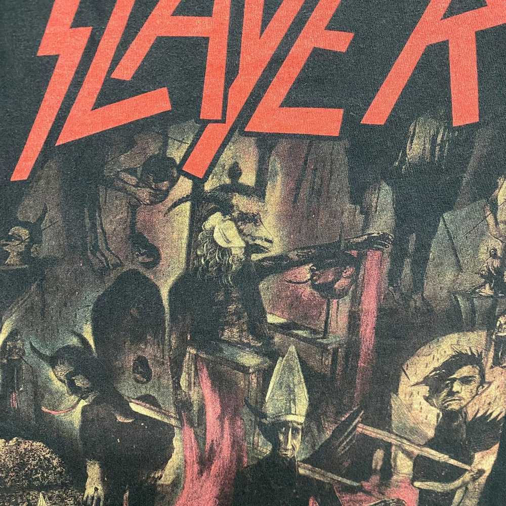 Band Tees × Rock T Shirt × Slayer Vintage Y2K Sla… - image 4
