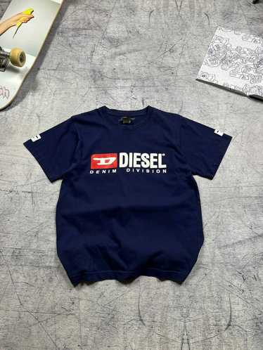 Diesel S Ginn Logo Hoodie Blue | Mainline Menswear United States