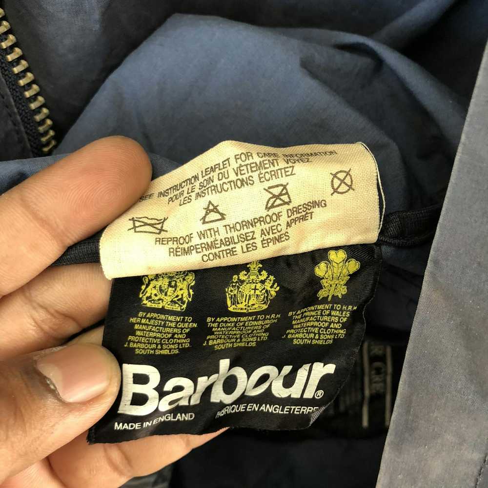 Barbour × Vintage BARBAOUR CARE LIGHT HOODIE JACK… - image 11