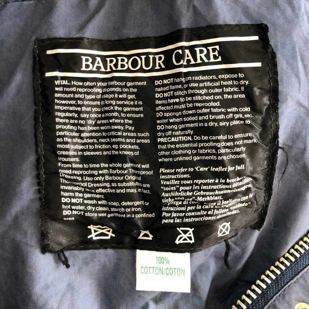 Barbour × Vintage BARBAOUR CARE LIGHT HOODIE JACK… - image 8