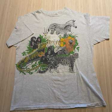 Vintage animal zoo shirt - image 1