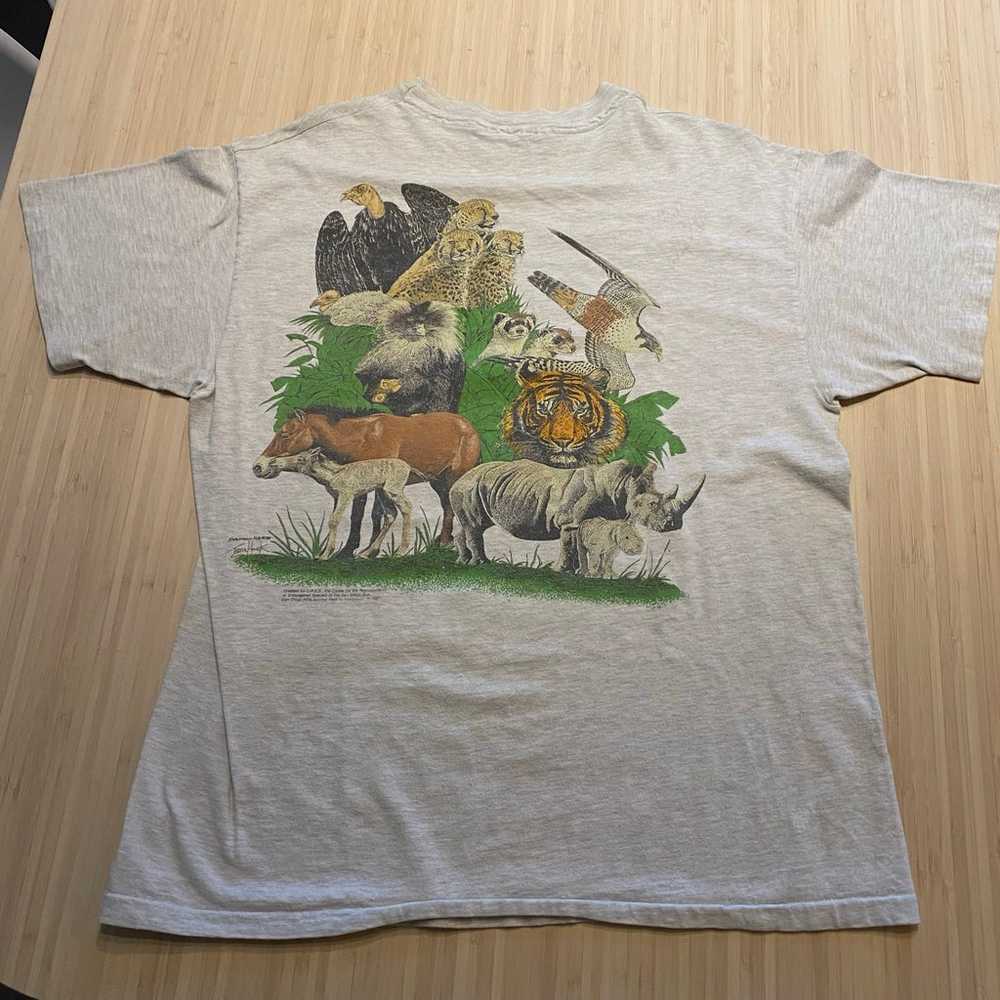 Vintage animal zoo shirt - image 2