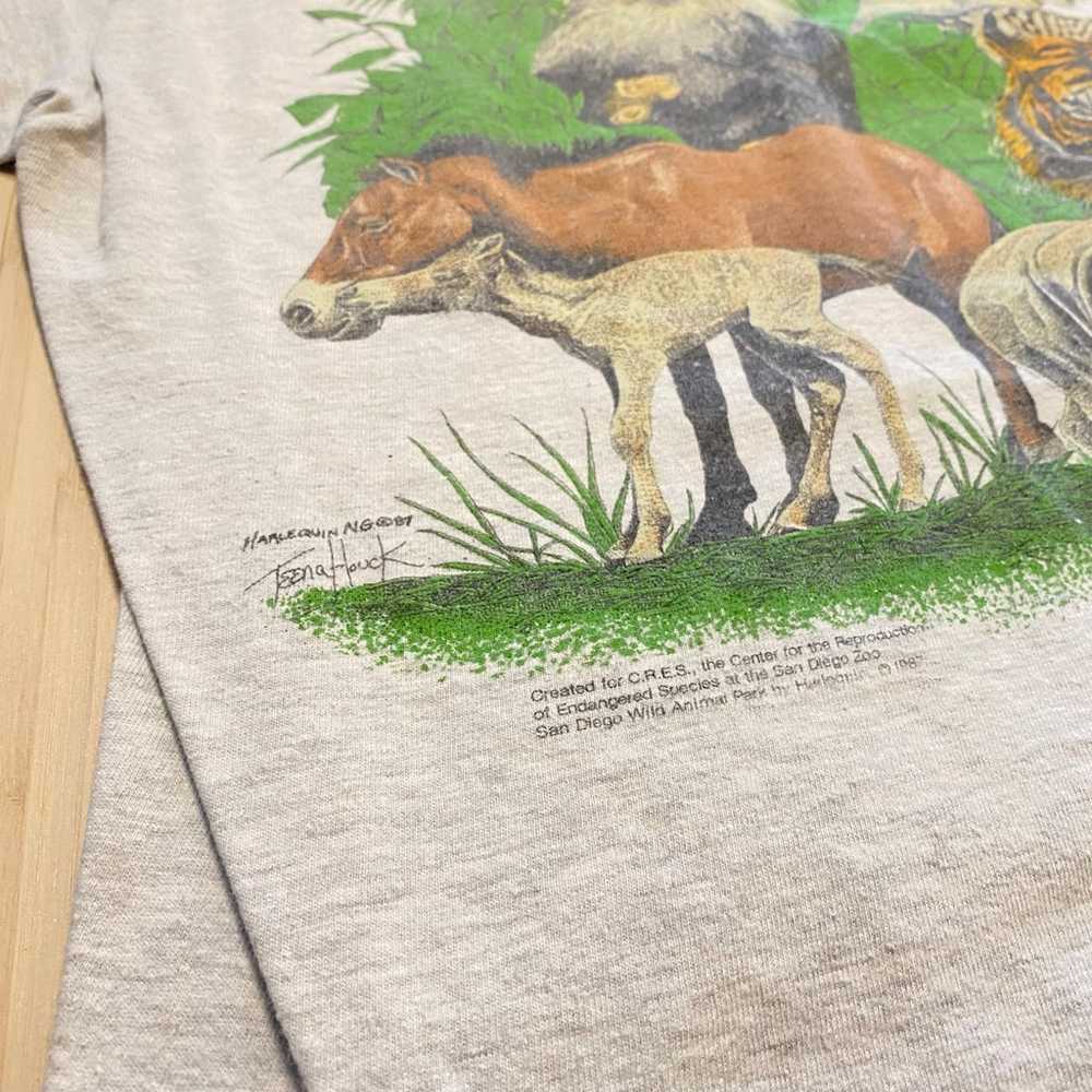 Vintage animal zoo shirt - image 4