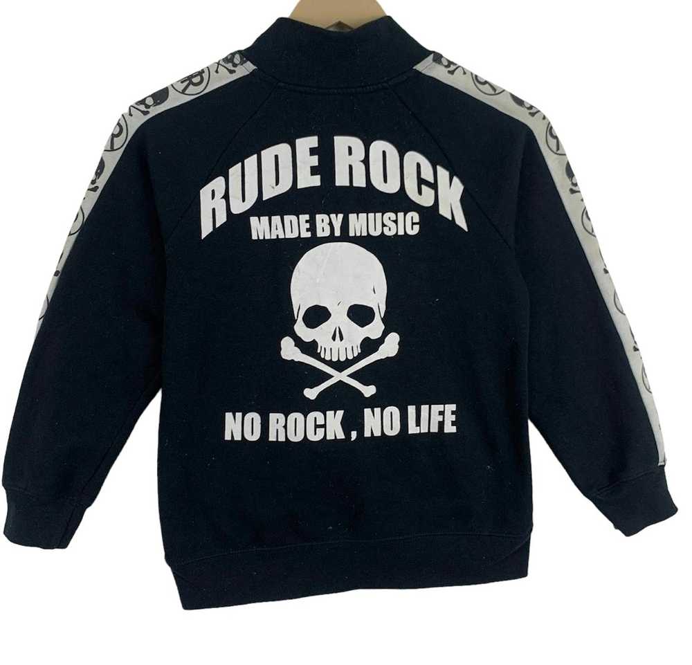 Japanese Brand × Rock Tees × Skulls Rude Rock Sku… - image 1