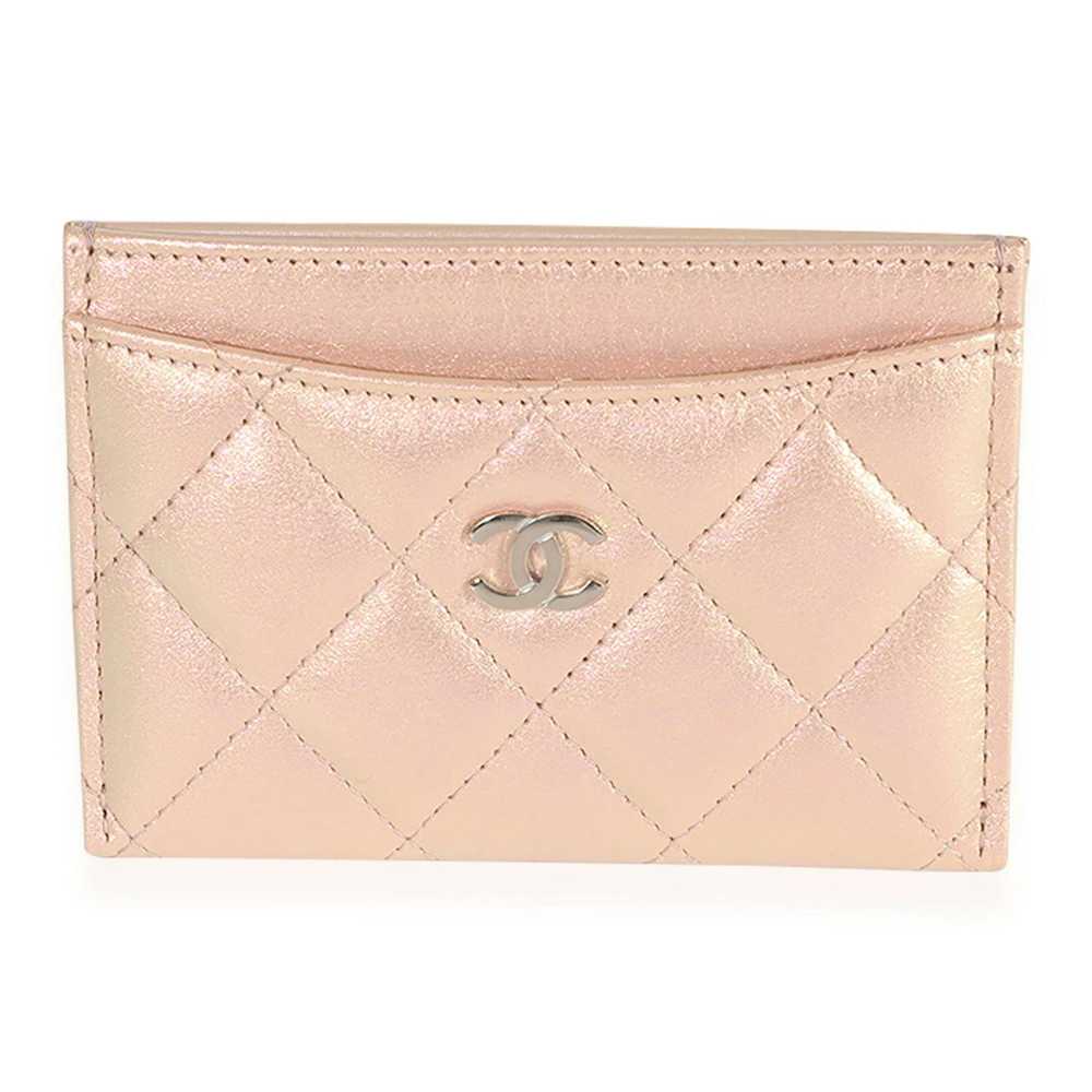 Chanel Chanel Iridescent Rose Quilted Lambskin Cl… - image 1