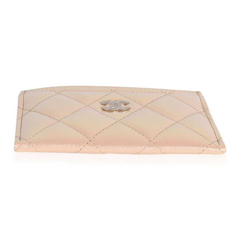 Chanel Chanel Iridescent Rose Quilted Lambskin Cl… - image 6