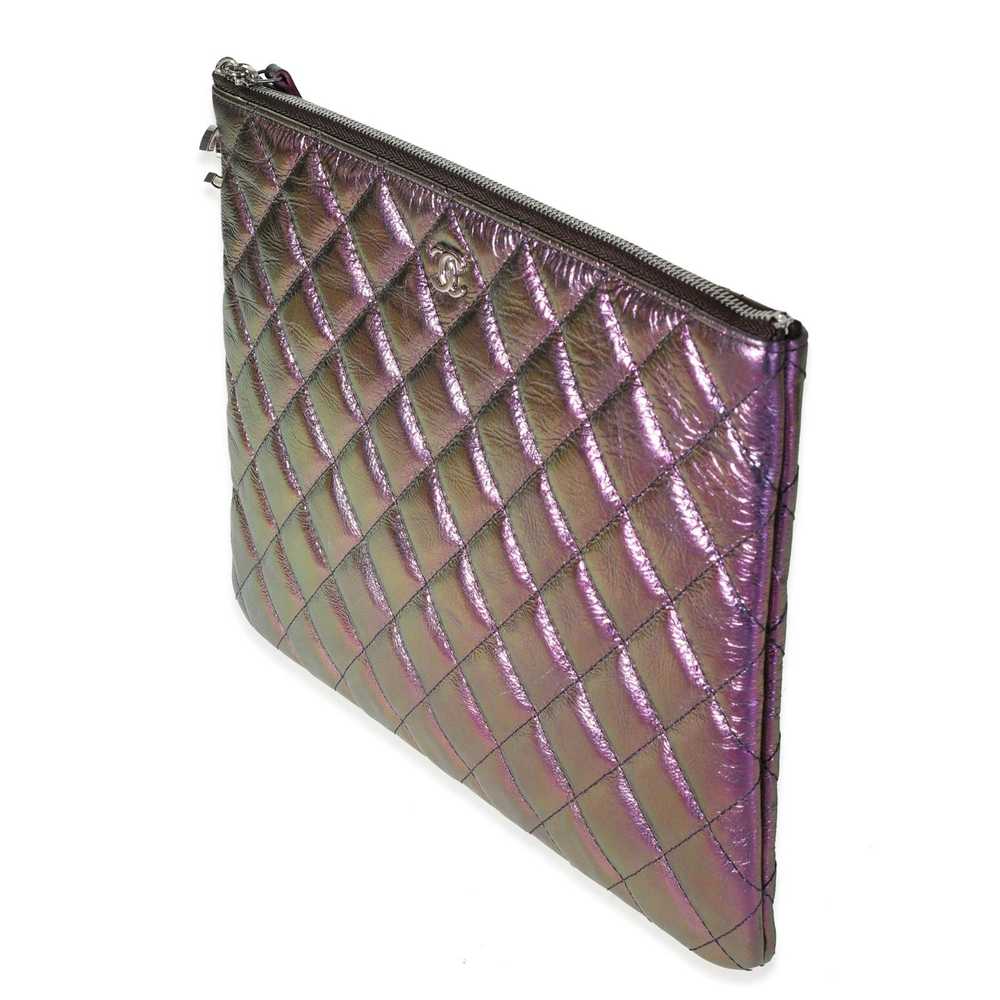 Chanel Chanel Iridescent Purple Quilted Calfskin … - image 2