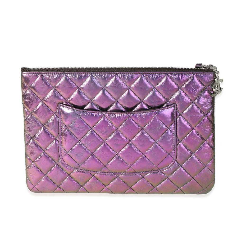 Chanel Chanel Iridescent Purple Quilted Calfskin … - image 3