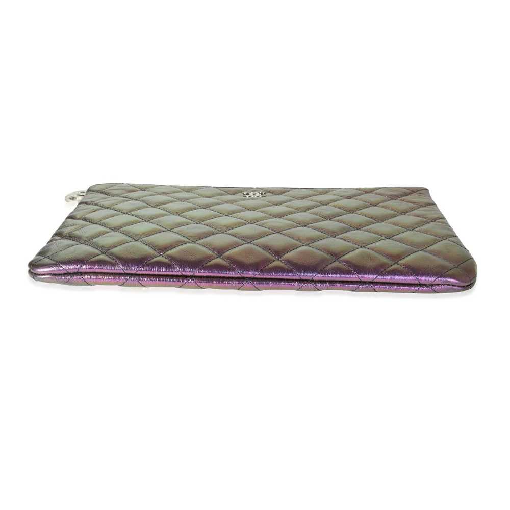 Chanel Chanel Iridescent Purple Quilted Calfskin … - image 5