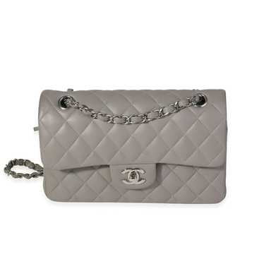 Chanel Chanel Grey Quilted Lambskin Small Classic… - image 1