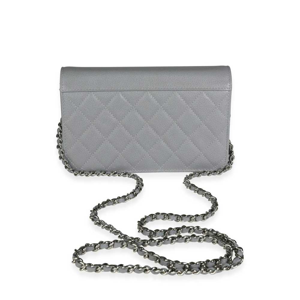 Chanel Chanel Gray Quilted Caviar Urban Companion… - image 3