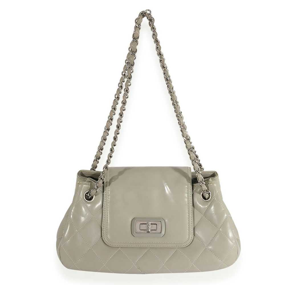 Chanel Chanel Gray Quilted Glazed Leather Reissue… - image 4