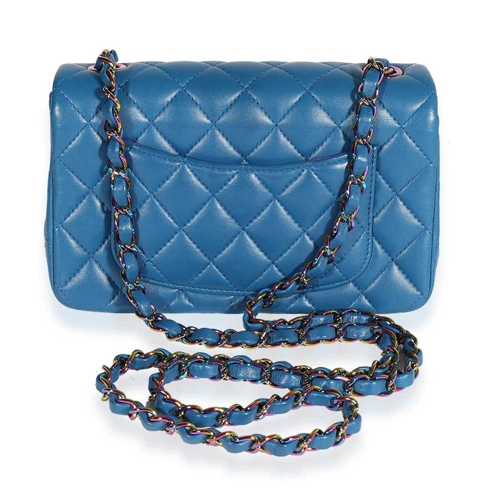 Chanel Chanel Dark Blue Rainbow Quilted Lambskin … - image 3