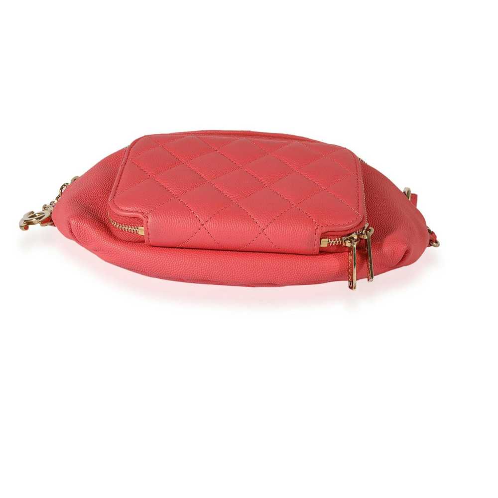 Chanel Chanel Coral Quilted Caviar Business Affin… - image 5