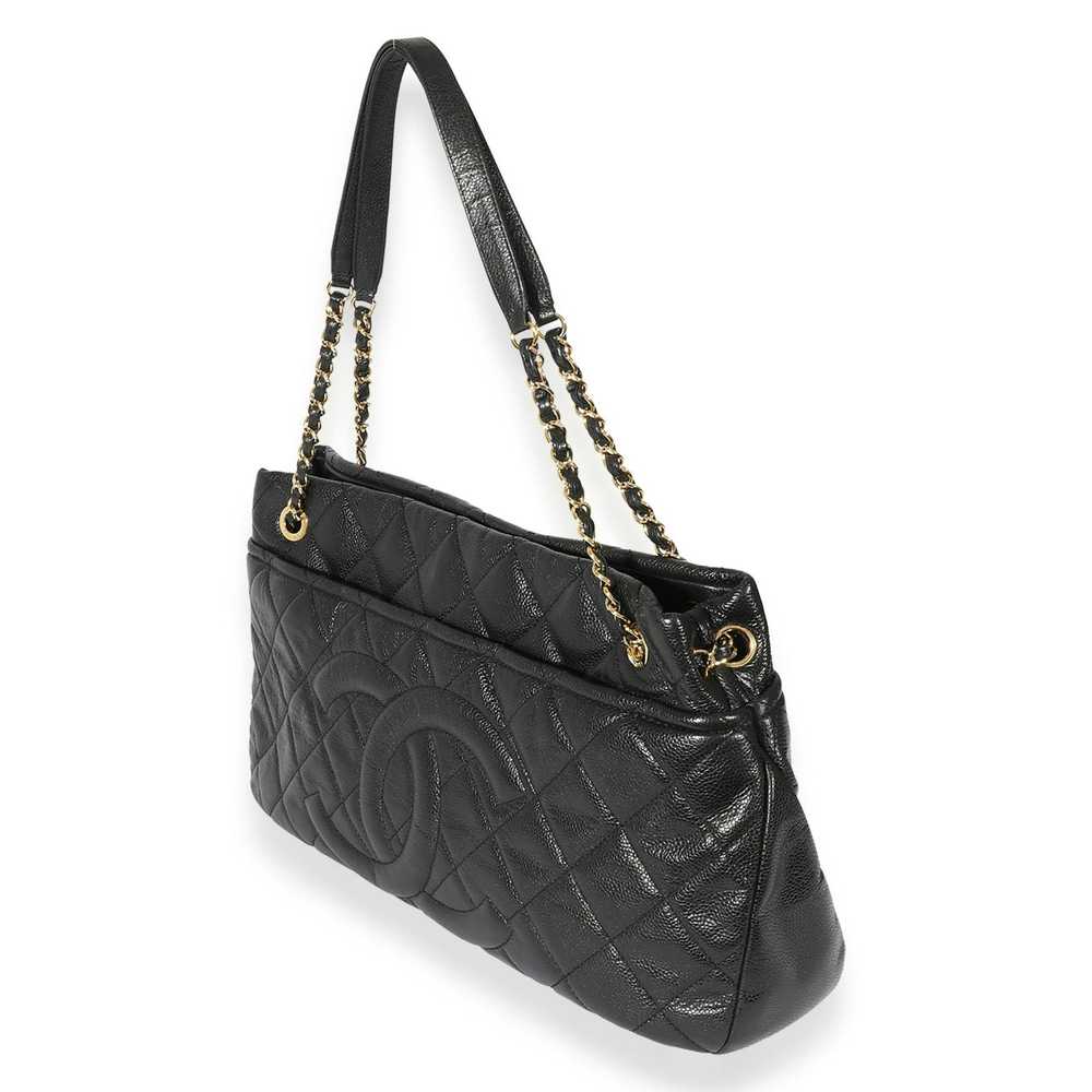 Chanel Chanel CC Soft Timeless Black Caviar Tote - image 2