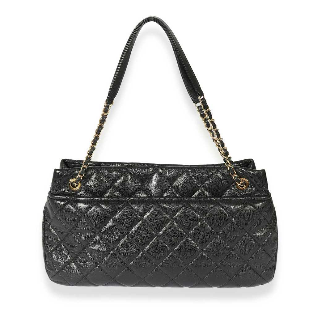 Chanel Chanel CC Soft Timeless Black Caviar Tote - image 3