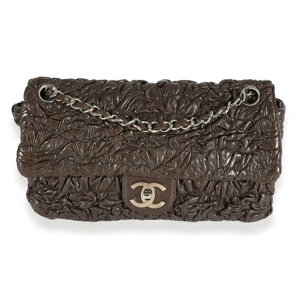 Chanel Chanel Brown Leather Astrakhan Single Flap… - image 1