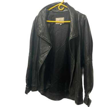 Saks Fifth Avenue × Vintage Leather Jacket, Butto… - image 1