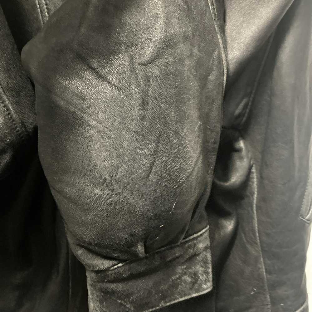 Saks Fifth Avenue × Vintage Leather Jacket, Butto… - image 6