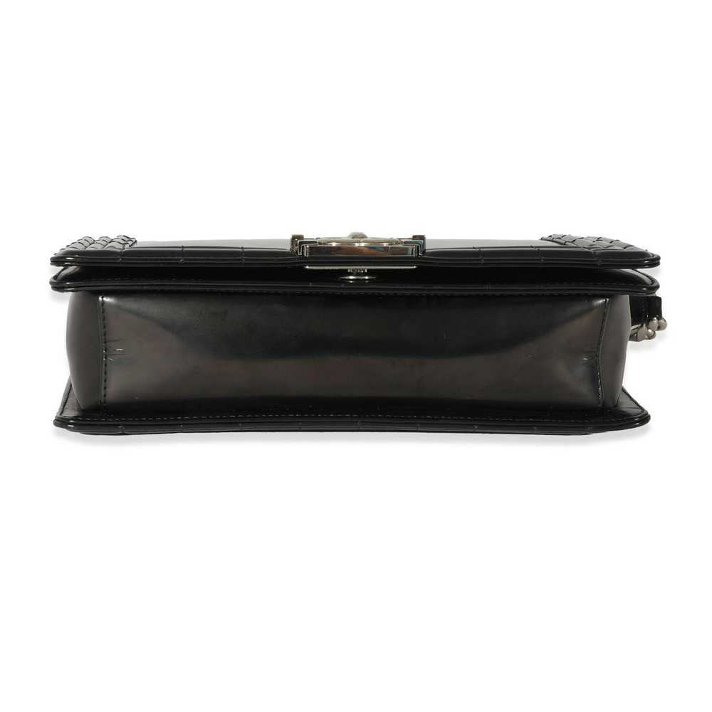 Chanel Chanel Black Vinyl Reverso Medium Boy Bag - image 3