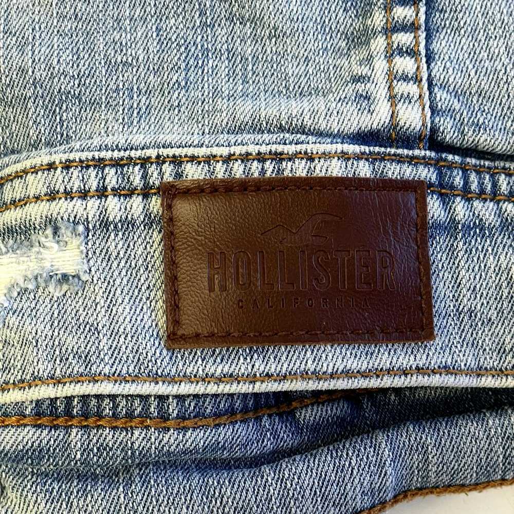 Hollister DISTRESSED Blue Jean TRUCKER Sweatshirt… - image 6