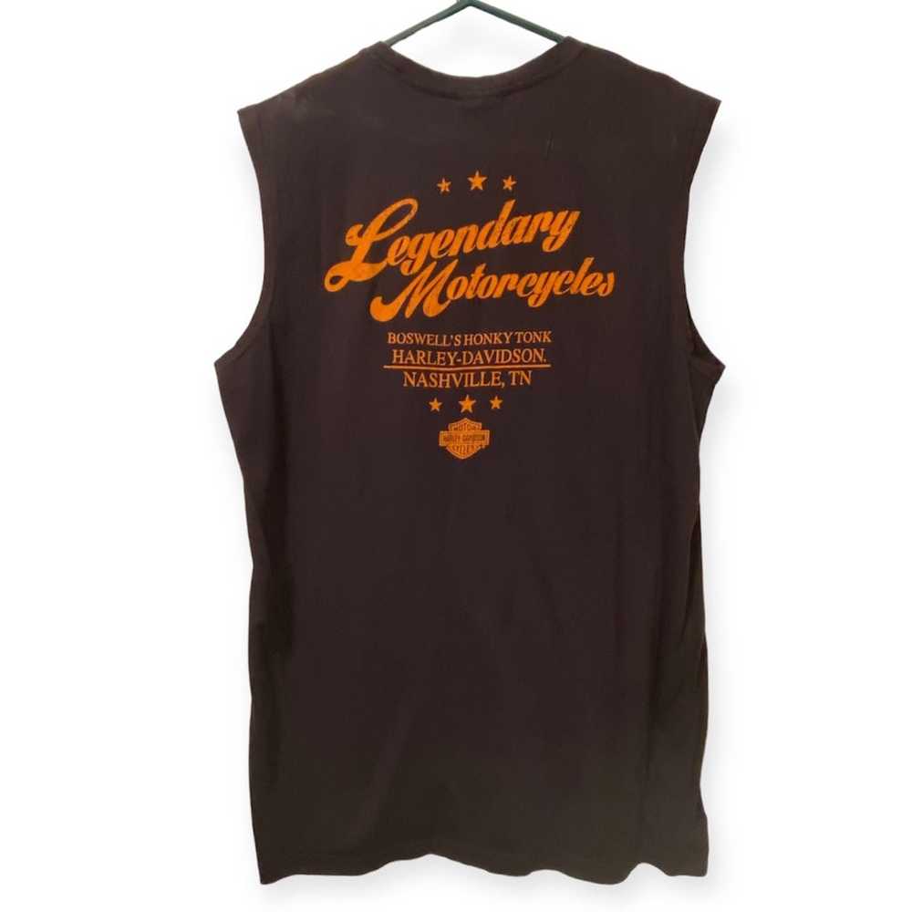 Harley Davidson T-Shirt Mens Size XL Sleeveless N… - image 3