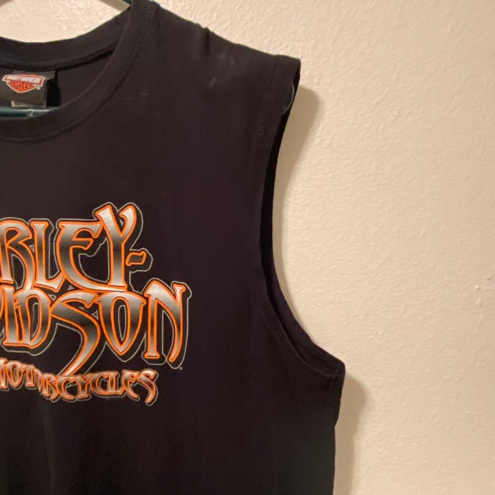 Harley Davidson T-Shirt Mens Size XL Sleeveless N… - image 5