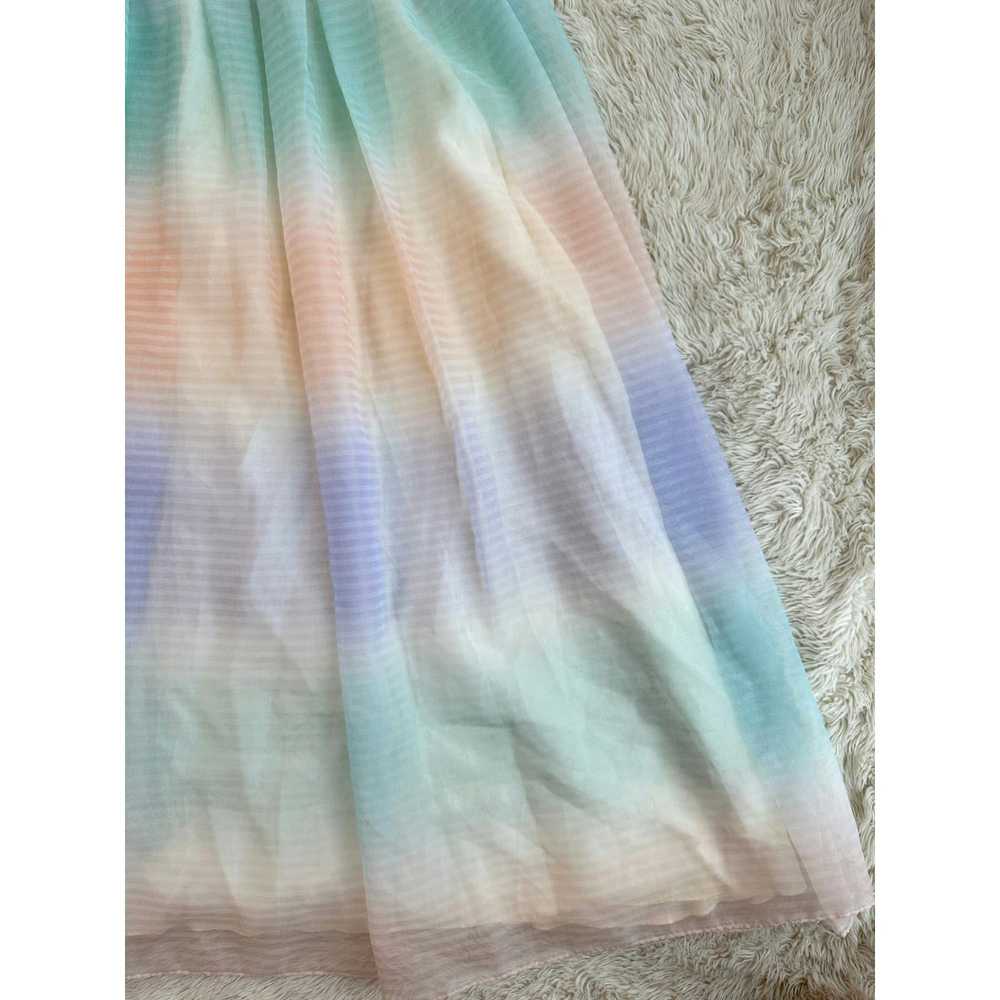 Vintage 70’s Pastel Rainbow Ombré Prom Homecoming… - image 10