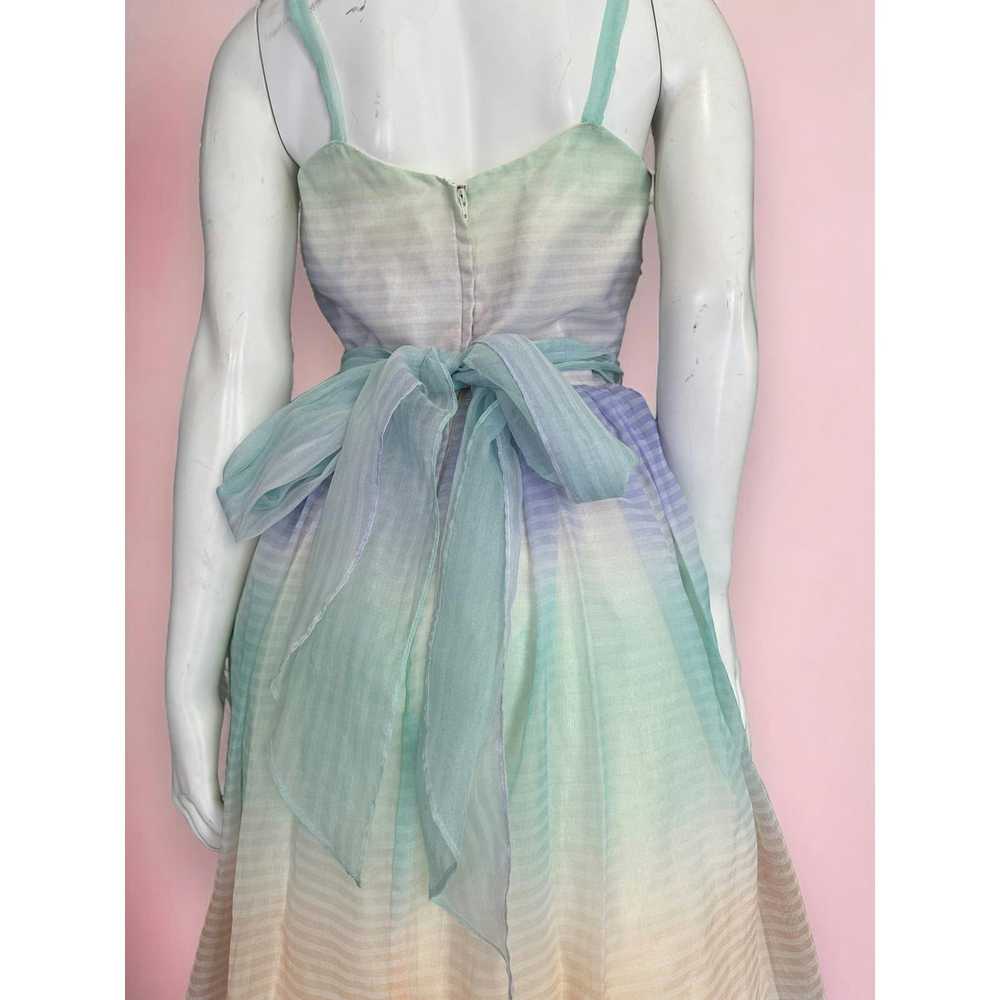 Vintage 70’s Pastel Rainbow Ombré Prom Homecoming… - image 7