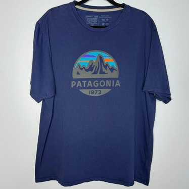 Patagonia M's Fitz Roy Scope Organic T-shirt Blue - image 1