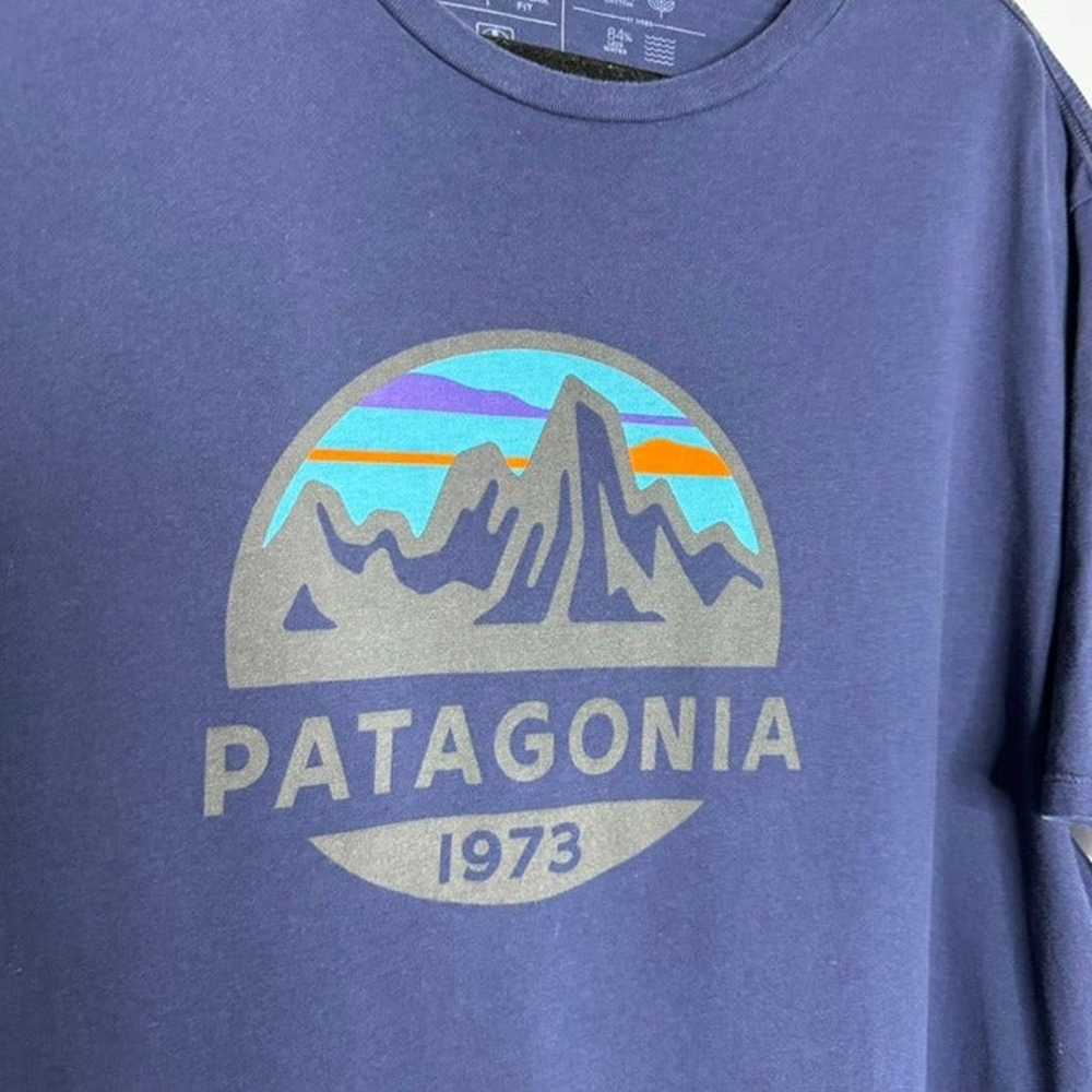 Patagonia M's Fitz Roy Scope Organic T-shirt Blue - image 2