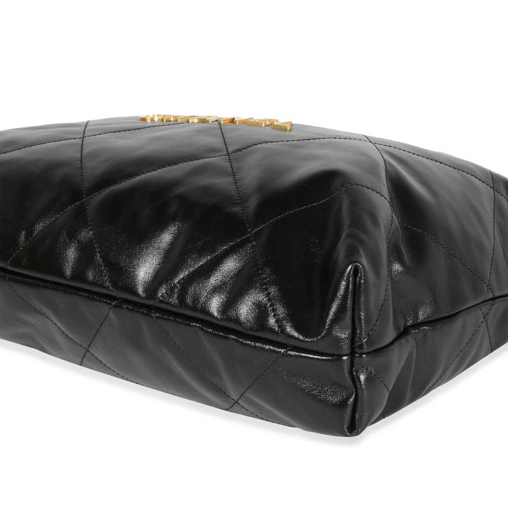 Chanel Chanel Black Quilted Shiny Calfskin Small … - image 6