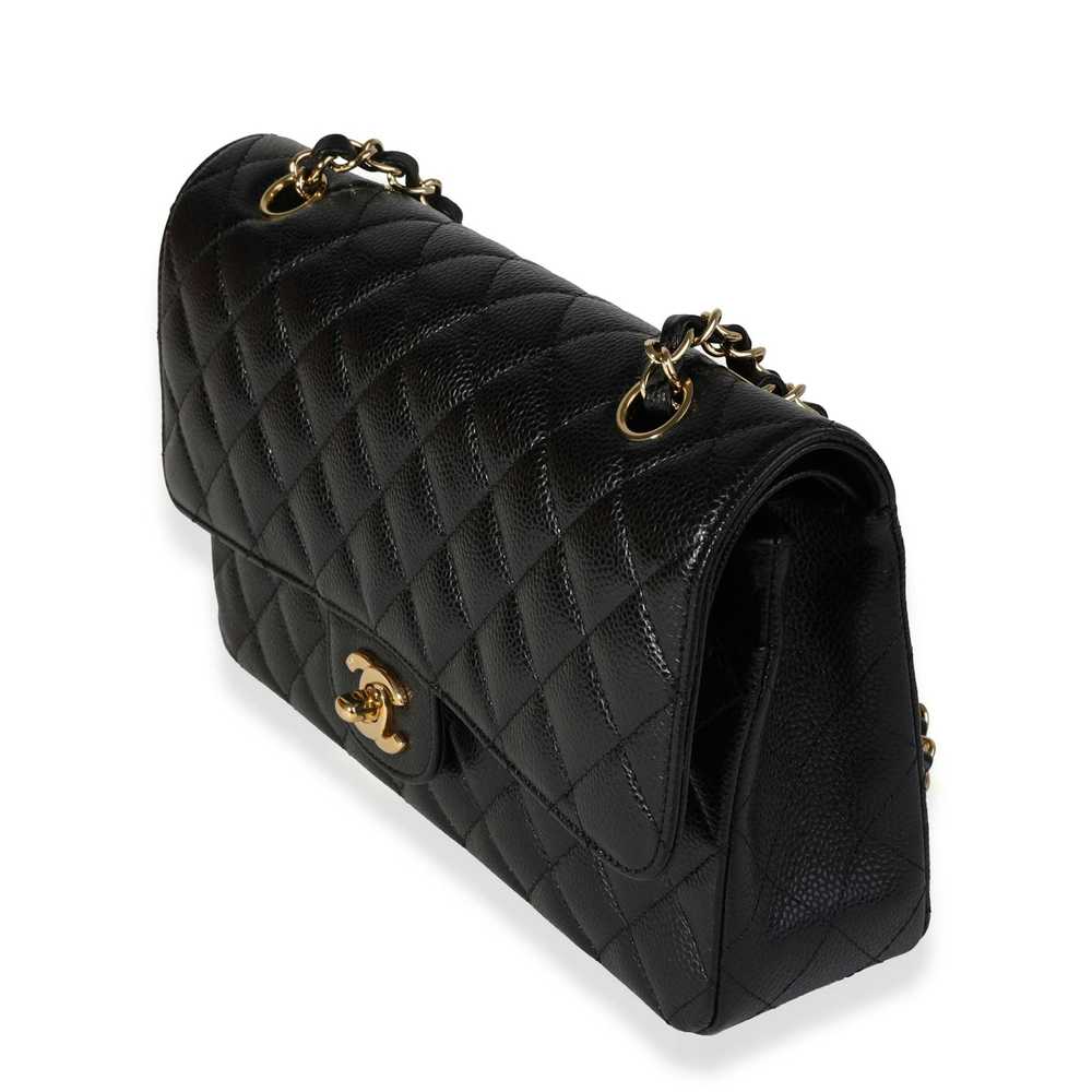 Chanel Chanel Black Quilted Caviar Medium Classic… - image 2