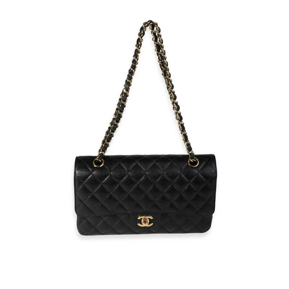 Chanel Chanel Black Quilted Caviar Medium Classic… - image 4