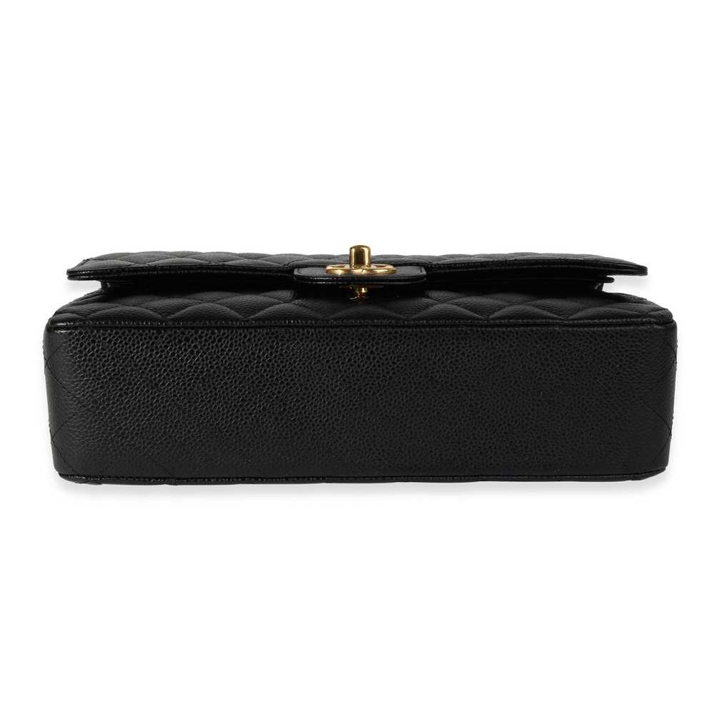 Chanel Chanel Black Quilted Caviar Medium Classic… - image 5