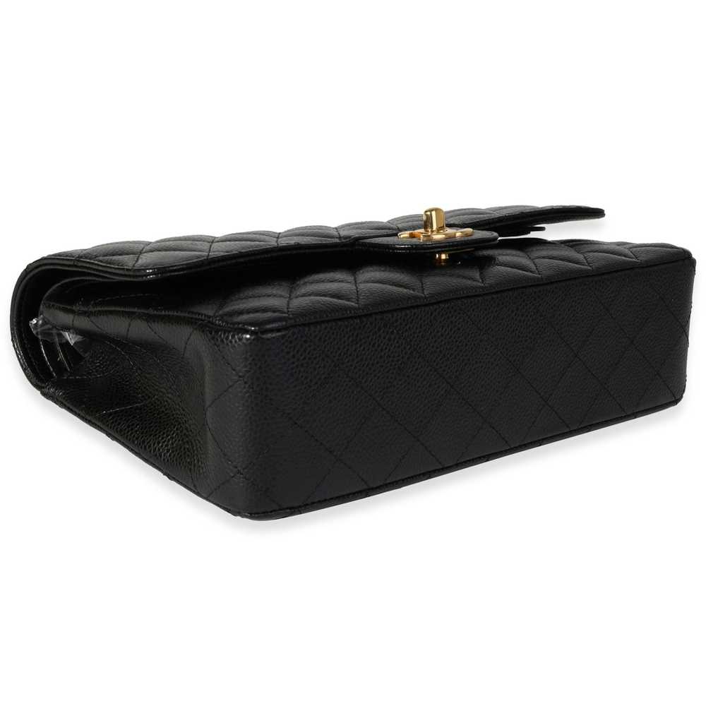 Chanel Chanel Black Quilted Caviar Medium Classic… - image 6