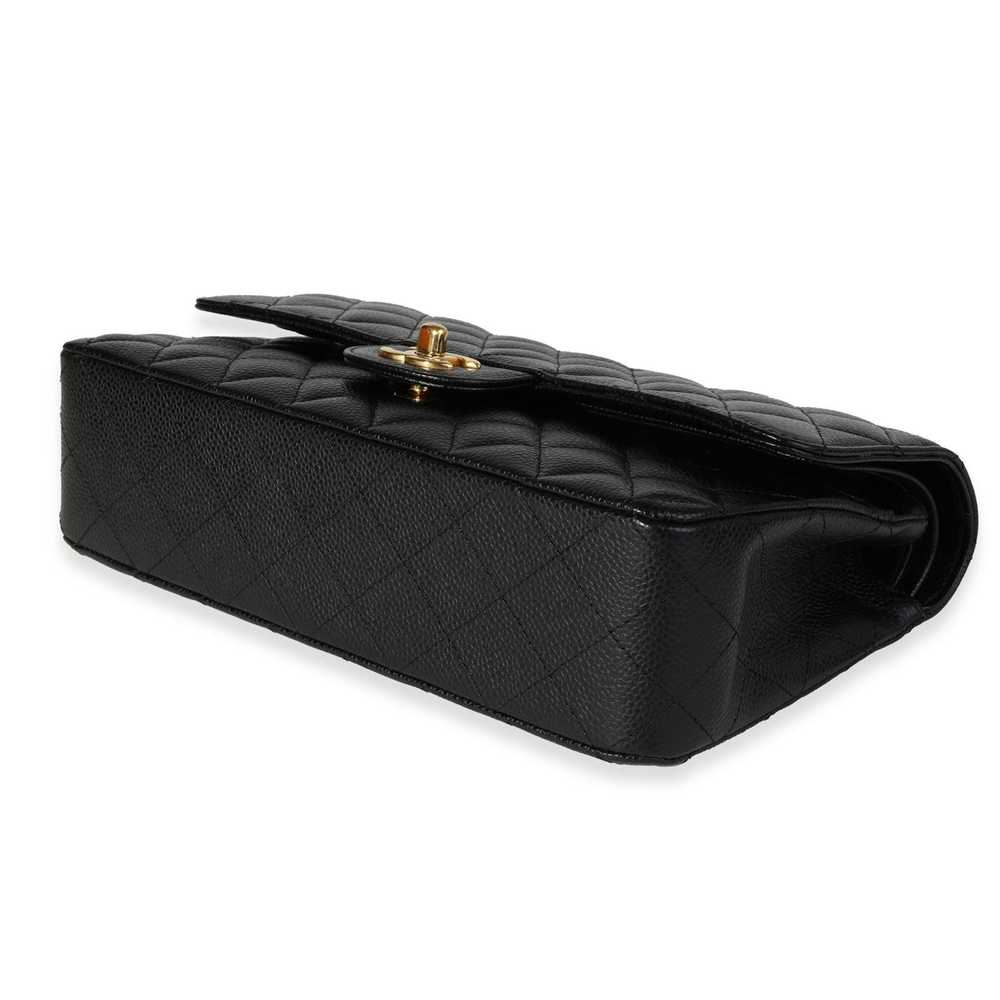 Chanel Chanel Black Quilted Caviar Medium Classic… - image 7