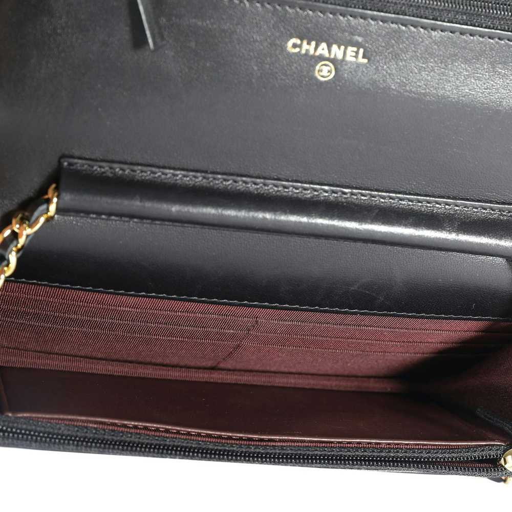 Chanel Chanel Black Quilted Lambskin Wallet on Ch… - image 7