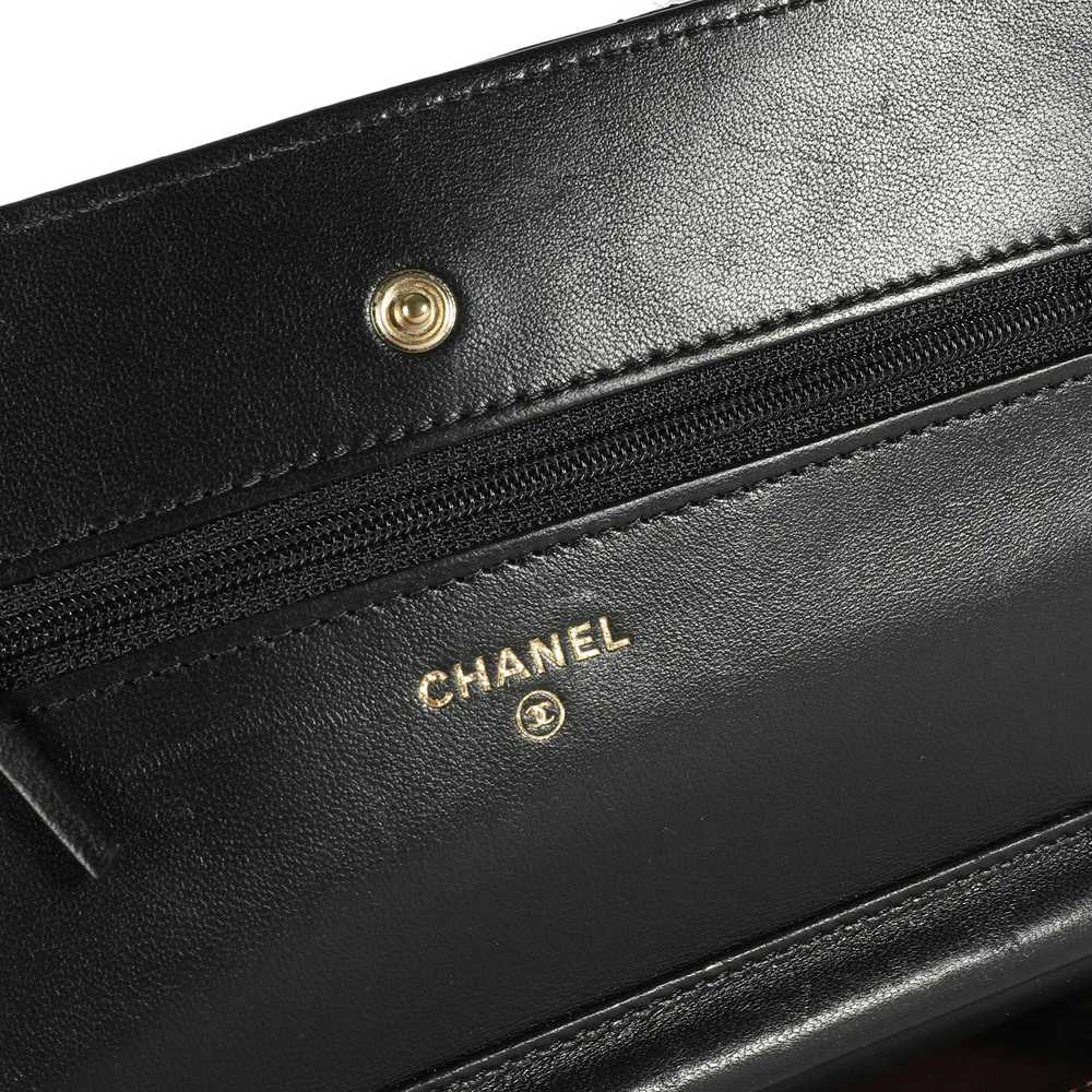 Chanel Chanel Black Quilted Lambskin Wallet on Ch… - image 8