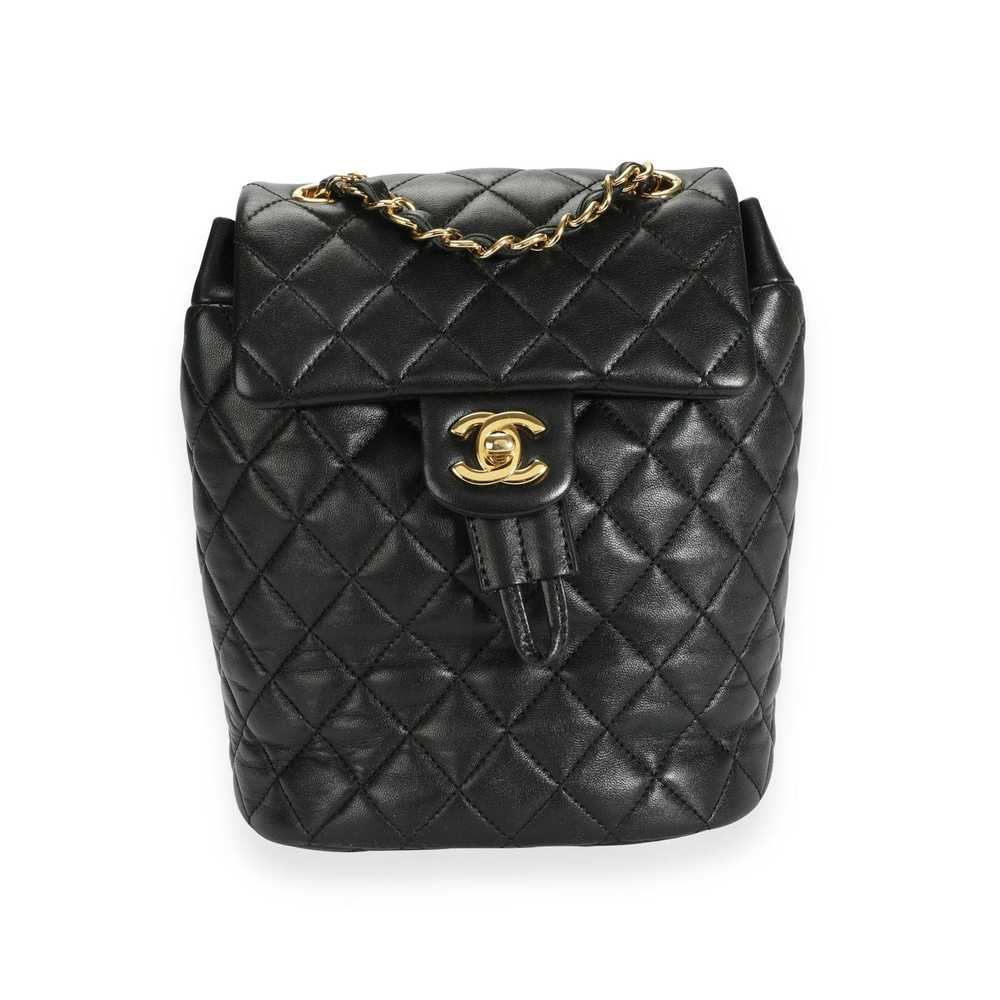 Chanel Chanel Black Quilted Lambskin Small Urban … - image 1