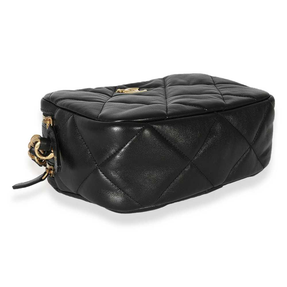 Chanel Chanel Black Quilted Lambskin Small Bowlin… - image 6