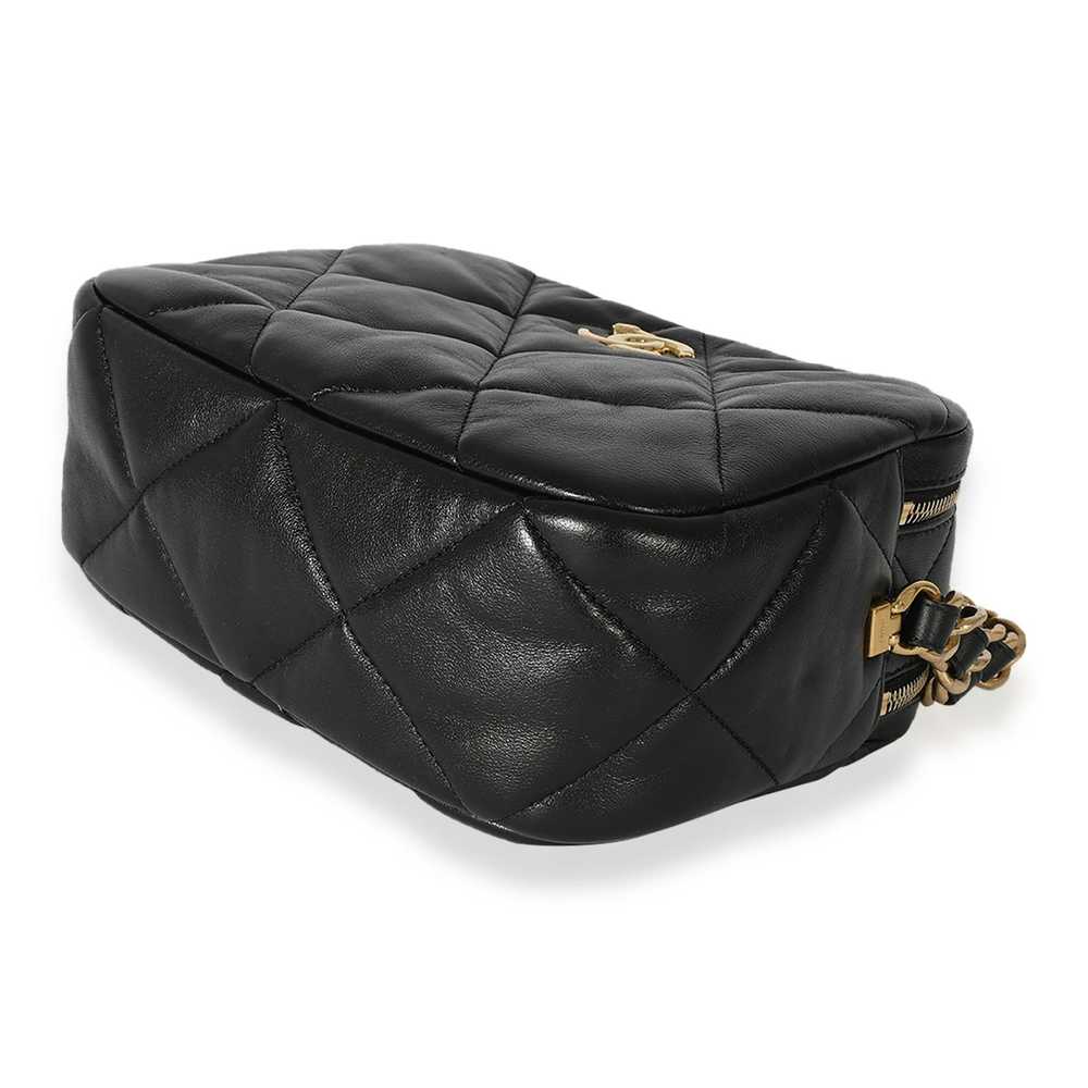 Chanel Chanel Black Quilted Lambskin Small Bowlin… - image 7