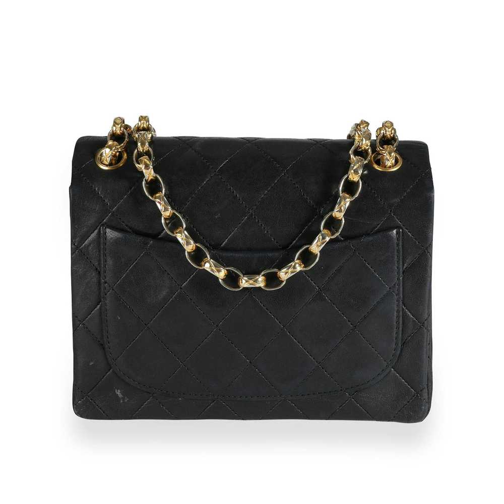 Chanel Chanel Black Quilted Lambskin Mini Square … - image 3