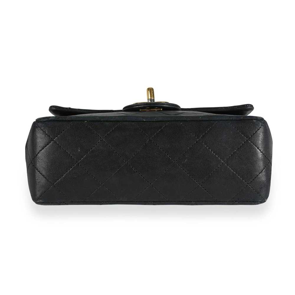 Chanel Chanel Black Quilted Lambskin Mini Square … - image 5